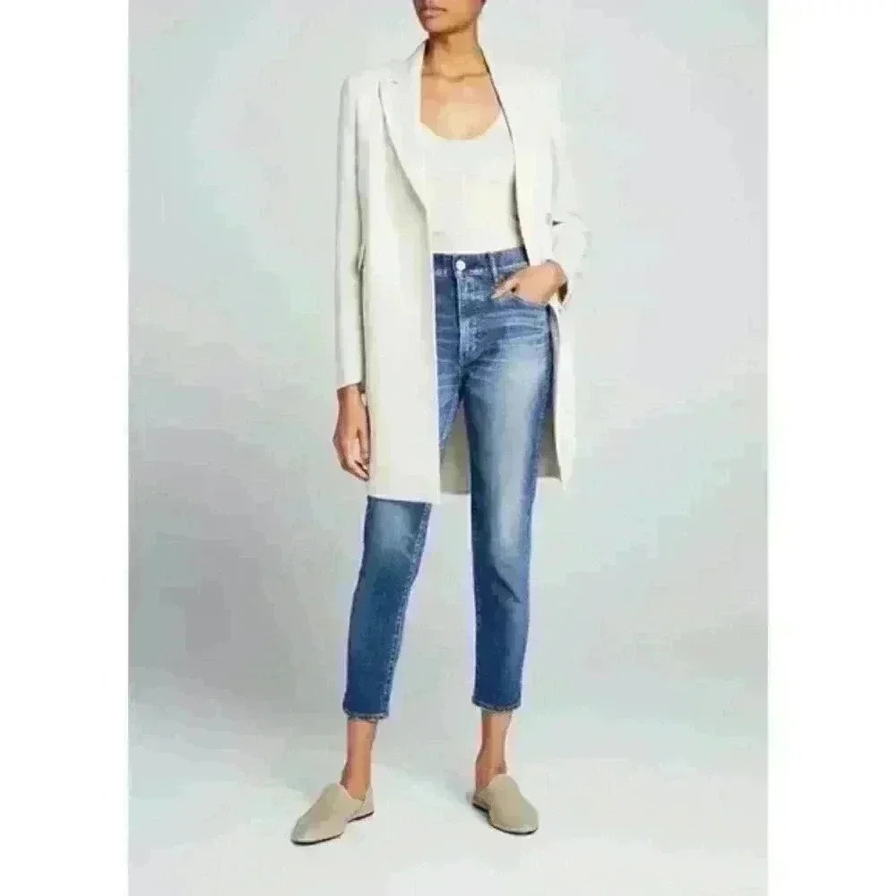 MOUSSY Tamworth High Rise Skinny Crop Lightly Distressed Jeans Size 28